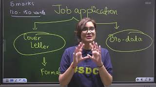 Job Application | Writing Skills | Class 12th TERM 2 | With body and bio data #cbse #english