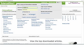 How to get email alerts for new articles in a journal (ScienceDirect)