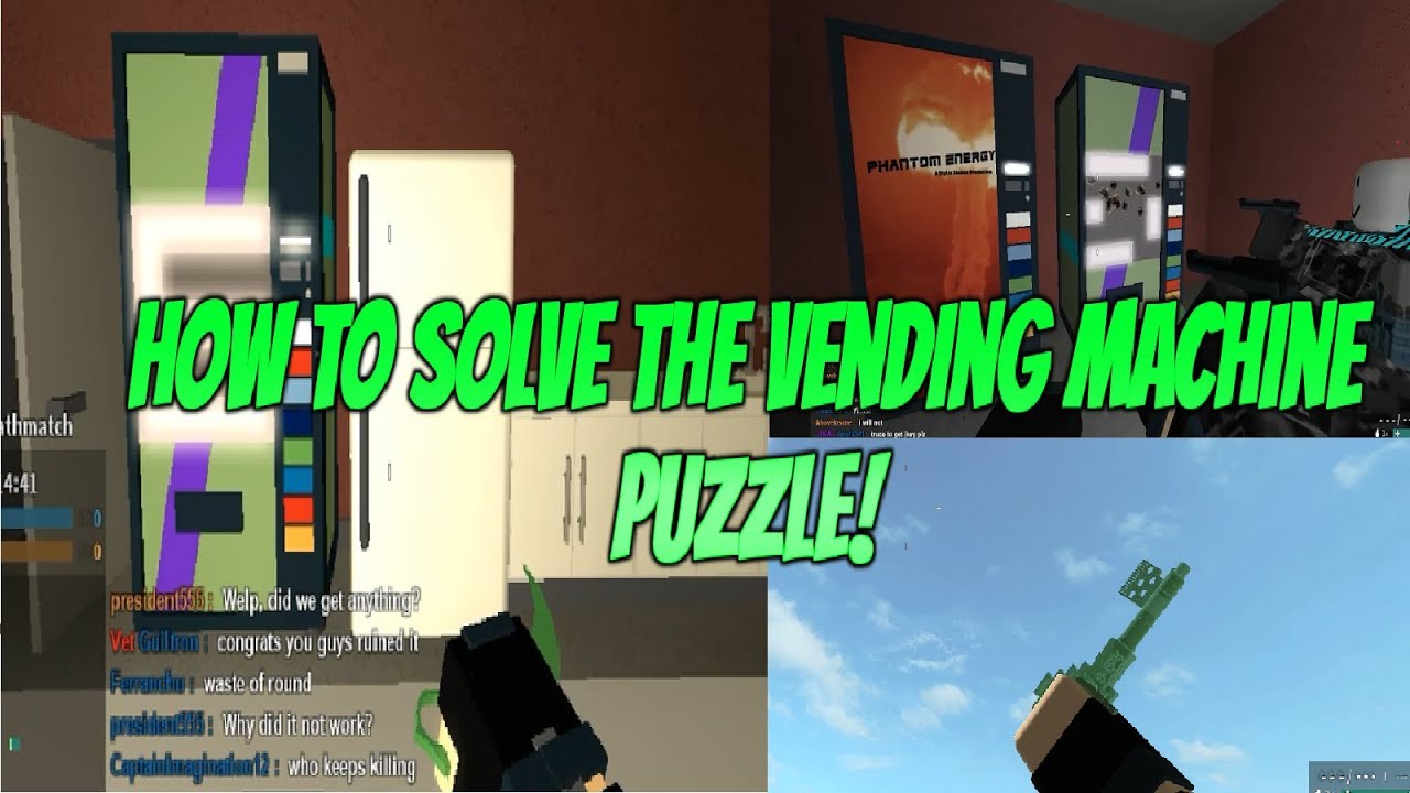 Roblox Phantom Forces How To Solve The Vending Machine Puzzle How To Get The Jade Key In Pf Roblox - roblox in game vending