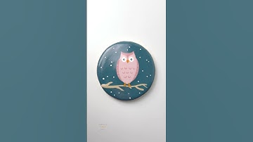 Pink Owl Decorated Cookie #cookieartistry #oddlysatisfyingvideo #owls