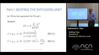 nnanoHUB-U Nanobiosensors T2.2: Settling Time - Homework Solution II