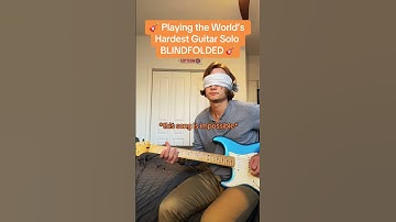 Thumbnail of 🎸 Playing the World’s Hardest Guitar Song BLINFOLDED
