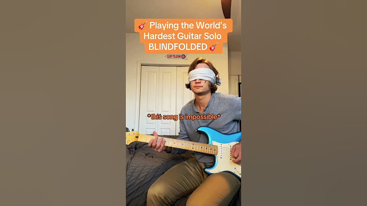 🎸 Playing the World’s Hardest Guitar Song BLINFOLDED