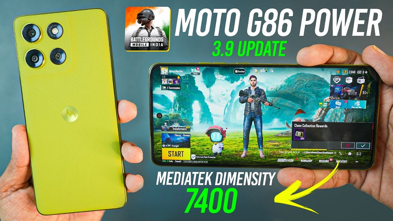 Moto G86 Power Bgmi Test 🔥