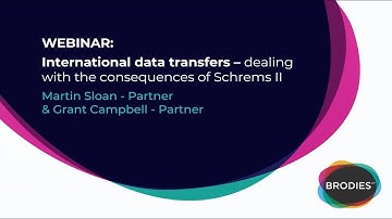 International data transfers – dealing with the consequences of Schrems II