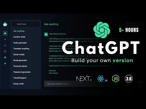 Build ChatGPT 3.0 With Next Js, React Js, OpenAI and Web3.0