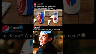 Coca Cola Was Inside Pepsi All Along 💀😂#pepsi  #cocacola #meme