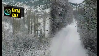 Çorum'da yüksek kesimlere kar yağdı
