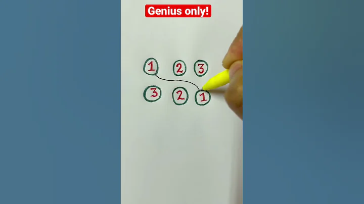 Only for a Genius! Connect 1 to 1, 2 to 2 & 3 to 3 without crossing the lines! #math #youtube - DayDayNews