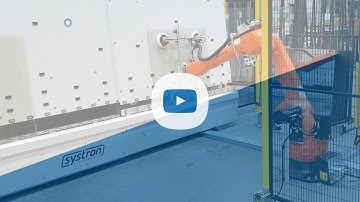 Robot Loading of systron esX Glass Seaming & Grinding Machine