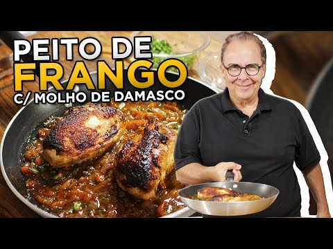 Peito de Frango com Molho de Damasco do Chef Taico