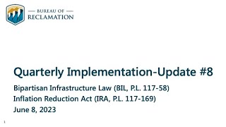 June 2023 Tribal Quarterly Update - Bipartisan Infrastructure Law &amp; Inflation Reduction Act