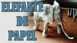 Paper Elephant Sculpture