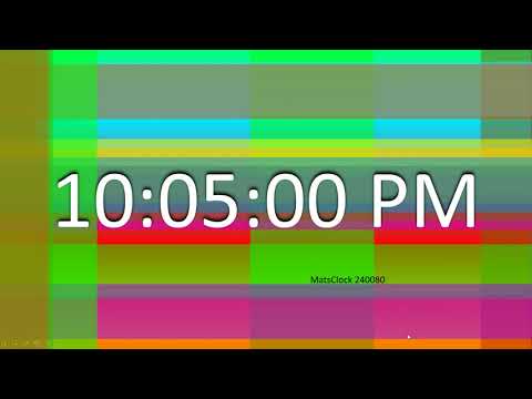 MatsClock 120080 PPT- Free PowerPoint Digital Clock