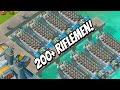 Boom Beach 200 MAX LEVEL 21 RIFLEMEN! (Level 21 Landing Crafts)+Gameplay /w Cosmic Duo