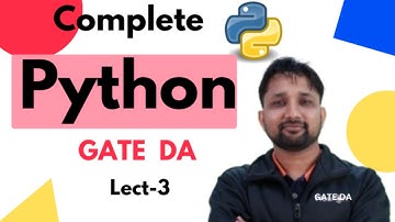 Python Operators | Lecture 3 | Python Complete Course | GATE DA | Puneet Kansal