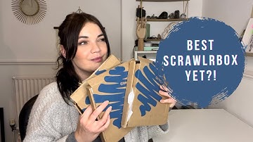 BEST Scrawlrbox ever? Chilled unboxing | art subscription box review | Art Supplies haul