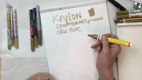Show and Tell: Metallic gold marker comparison