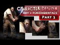 Character Design Mini-Series Pt. 3 - Rendering, Brushwork, Texture, Materials Clothing, FINAL ART