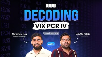 Volatility Masterclass: Understanding VIX, PCR & IV for Smarter Trades