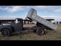 Ford F7 Truck W/ Dump Bed &amp; Flat Head V8 Sells At Auction.