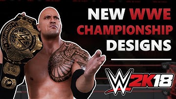 NEW WWE CHAMPIONSHIP DESIGNS (Universal Title, WWE World Title, Women