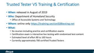 Using Axe to Optimize Trusted Tester V5