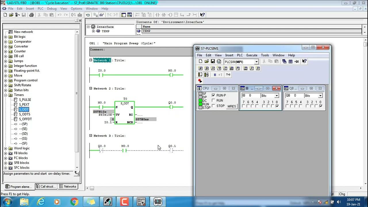 #PART9 Timer Instructions in Simatic Manager 5.6 #SIEMENS #PLC - YouTube