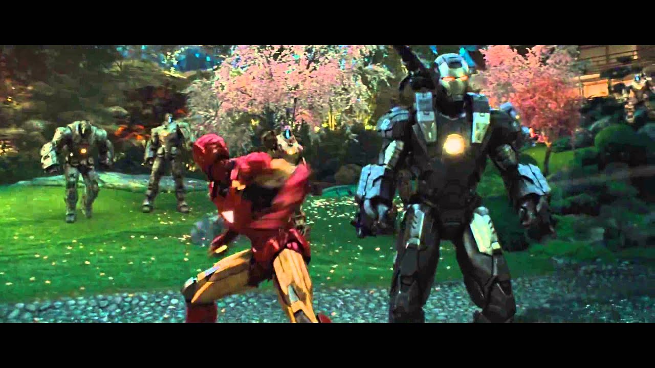Iron Man And War Machine Vs Hammer Drones Iron Man 2