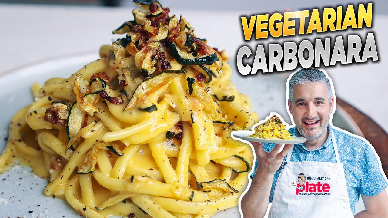 How to Make VEGETARIAN CARBONARA Like an Italian