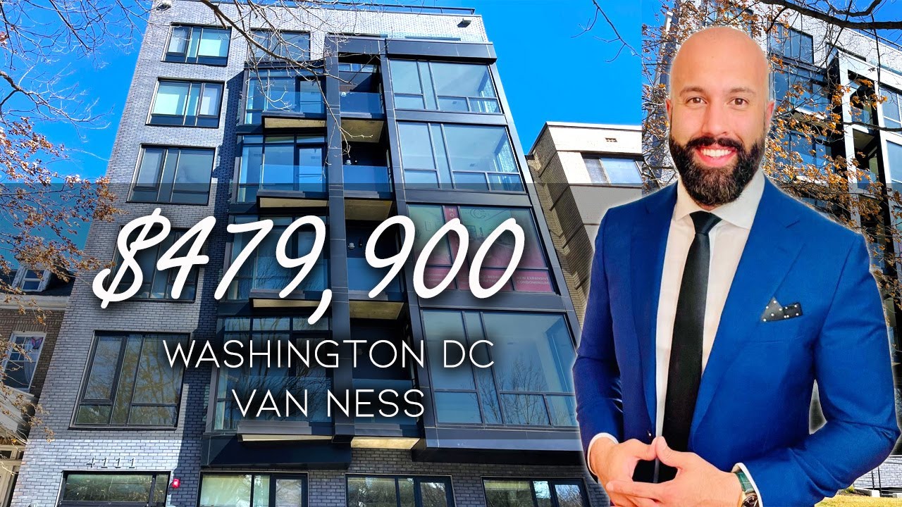 Private Balcony and Sunny Living Room in Cleveland Park Tour New Construction Washington DC