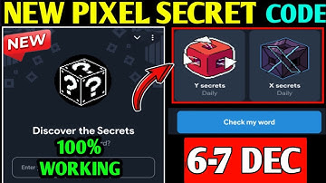 6-7 December Not Pixel Airdrop Secret Code Today | NotPixel Secrets Code | X and Y Secrets Code