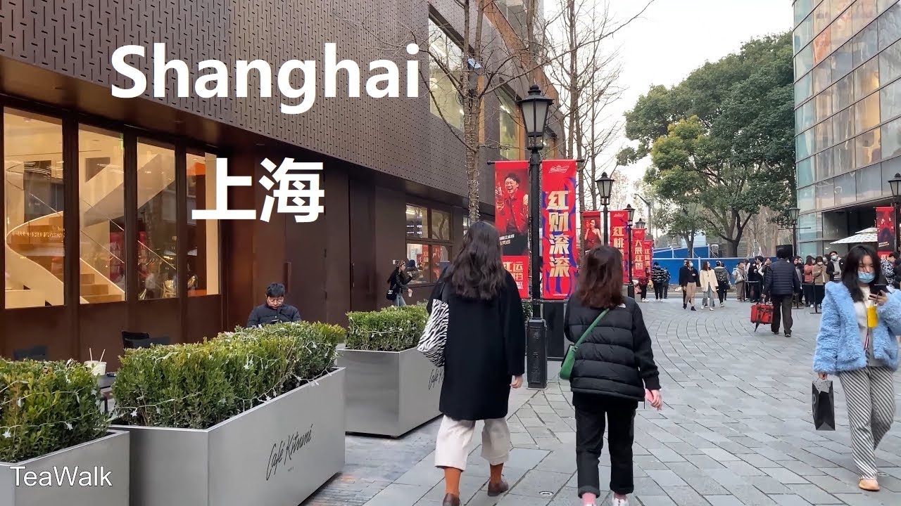 Shanghai, चीन | Nanjing Road Pedestrian सड़क | शहर की सैर 4K