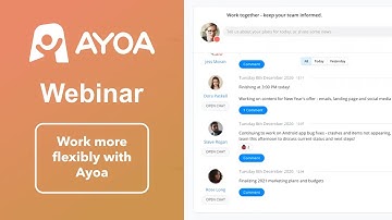 Ayoa Webinar: Work more flexibly with Ayoa | 24th February 2021