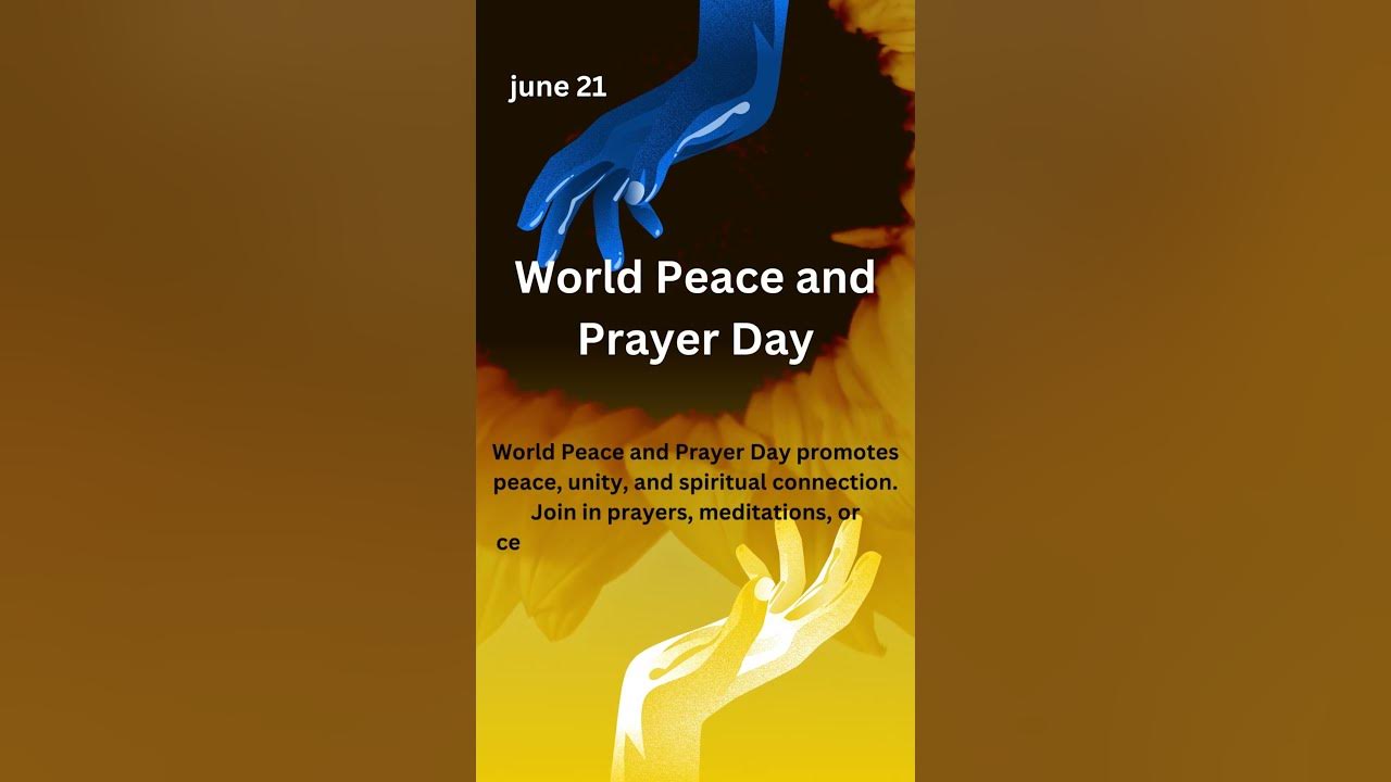 "PeaceAndPrayer World Peace and Prayer Day 2023 Fostering Unity