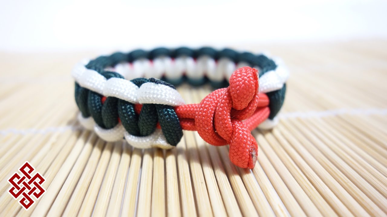 How to Make a Toggle Knot Paracord Bracelet Clasp Tutorial 
