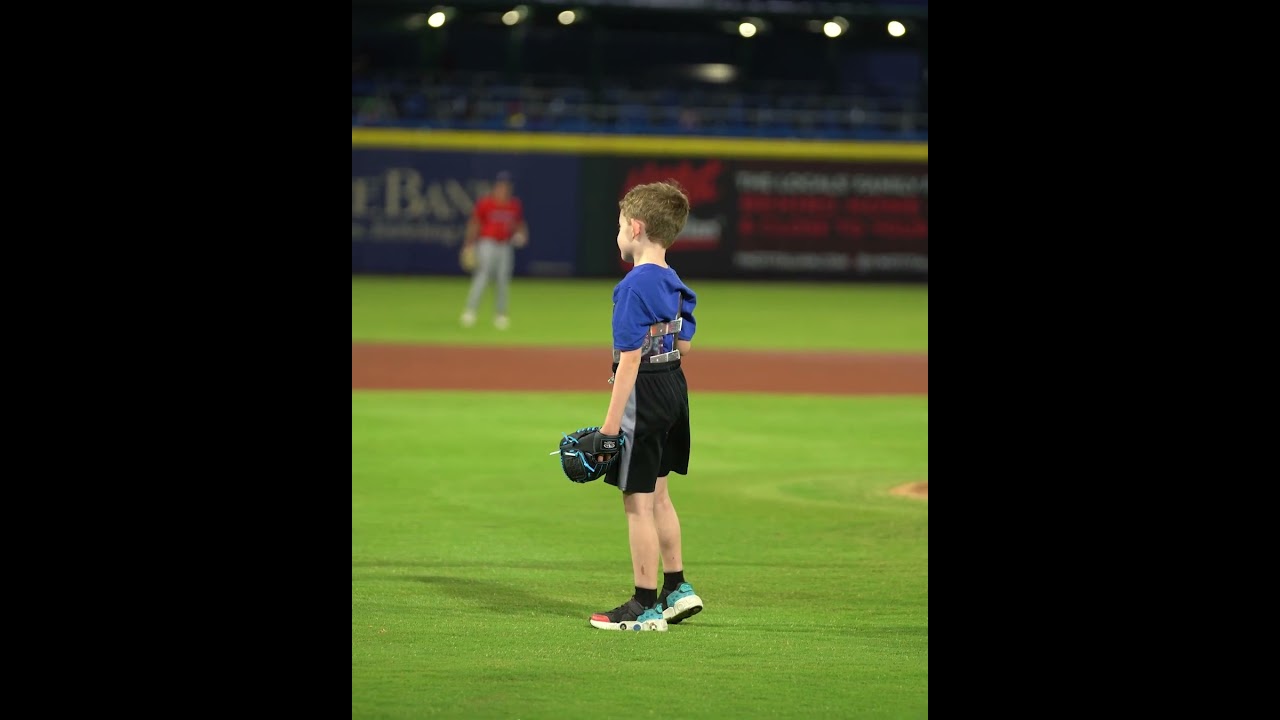 Officially the best First Pitch Ever!! Way to go Reece! 
