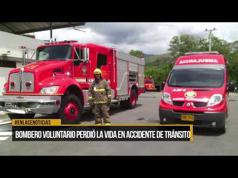 Bombero voluntario perdió la vida en accidente de tránsito