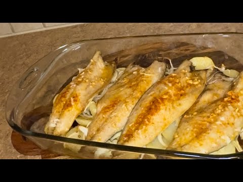 Oчень вкусная скумбрия в духовке с картошкой,рецепт удивил всех гостей #рыба #fish #mackerelrecipe