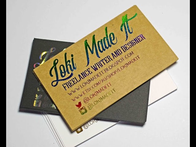 Download How To Make Foiled Business Cards For Free Youtube