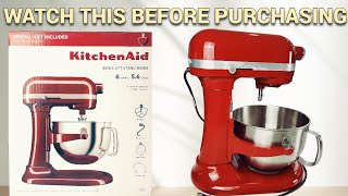 Kitchenaid 5.6 QT Mixer UNBOXING, thoughts, quick recipe test, AND MORE...