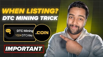 DOTCOIN LISTING DATE - DTC Mining DotCoin UPDATE - Dotcoin Latest News | DotCoin Withdrawal Update