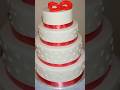 4 tier wedding cake #weddingcake #tiercake #wedding #fondantcake #shorts #cake #weddingseason