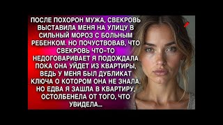 ПОСЛЕ ПОХОРОН МУЖА, СВЕКРОВЬ ВЫСТАВИЛА МЕНЯ НА УЛИЦУ В СИЛЬНЫЙ МОРОЗ С БОЛЬНЫМ РЕБЕНКОМ  А ПОТОМ