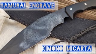 Harpia Knife Making  Tactical Knife With Kimono Micarta