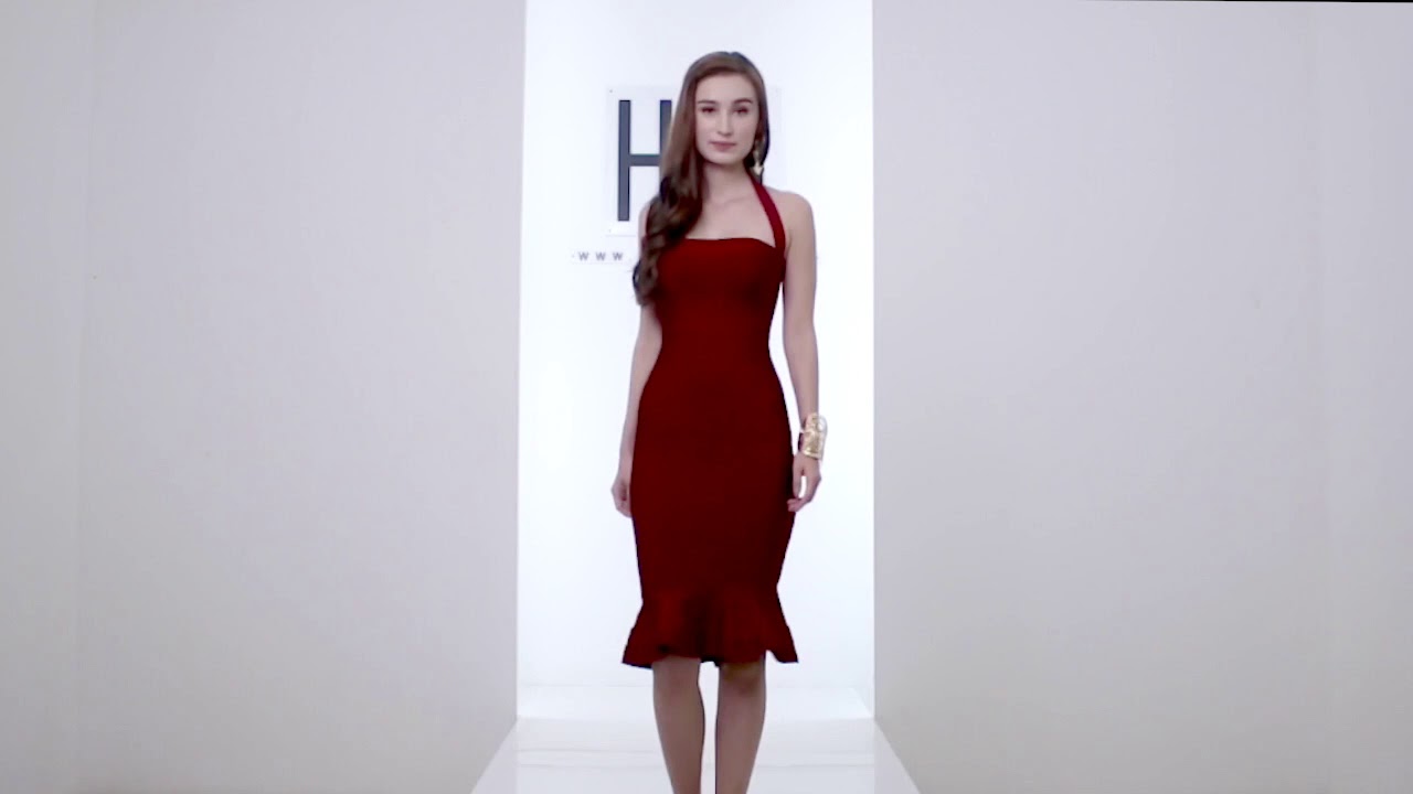 Eyelet Race Halterneck Dress mistreass www.lram-fgr.ma