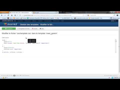 Joomla 3 - Edition du html et du css quelques notions
