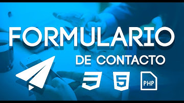 HACER UN FORMULARIO DE CONTACTO