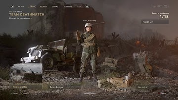 call of duty ww2 custom game menus and Ai bot settings