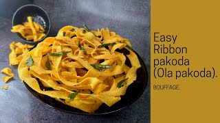 Ribbon pakoda | Diwali snacks | Easy snack recipe | Ola pakoda | Ribbon murukku recipe | Seeval |